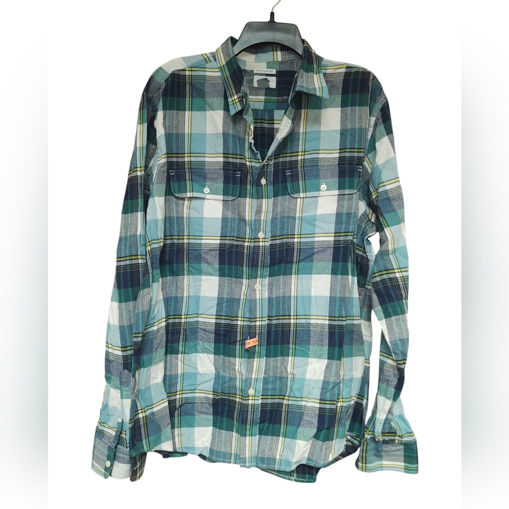 Like New Old Navy Men's Lightweight Flannel Plaid Shirt Size XL